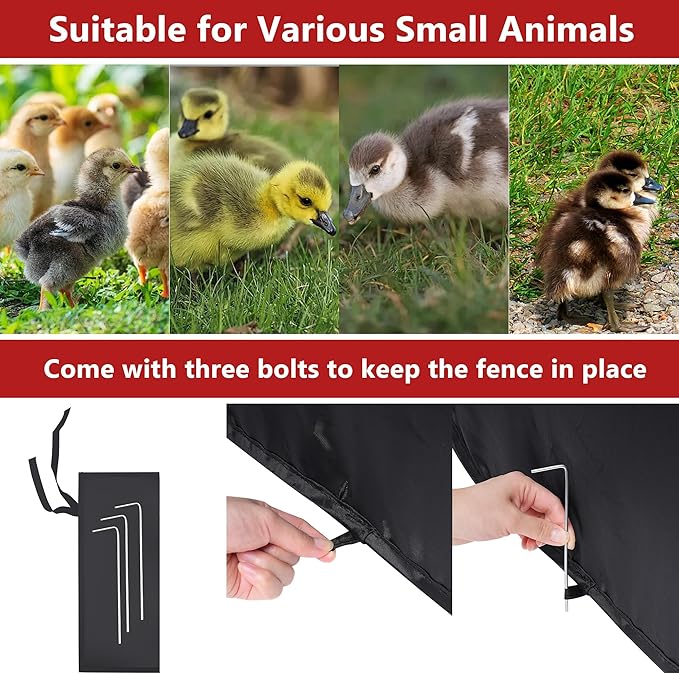 Brooder Box for Chicks, Chicken Brooder Box Starter Kit Up to 15 Baby Chicken Cage Coop
