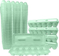 Cackle Hatchery Foam Egg Cartons for Chicken Eggs Holds 1 Dozen Eggs (Green, 50pk)