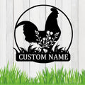 Custom Metal Chicken Coop Sign, Personalized Chicken Name Sign, Custom Metal Chicken Farm Sign, Chicken Signs for Coop Outdoor Hen House