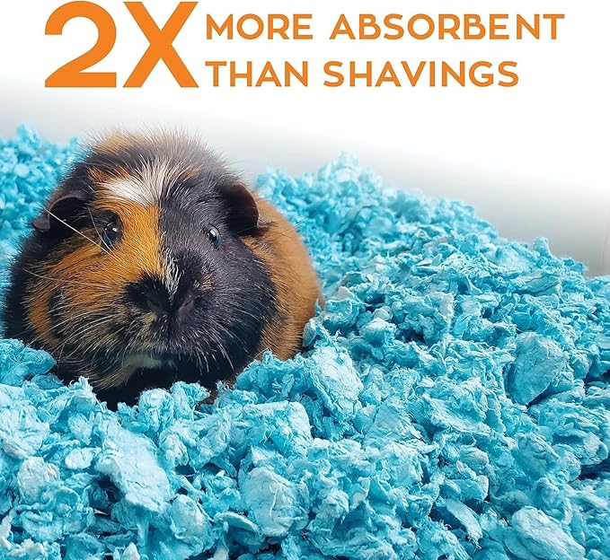 carefresh 99% Dust-Free Blue Natural Paper Small Pet Bedding with Odor Control, 23 L