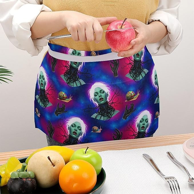 Server Waitress Waist Apron Cooking Kitchen Restaurant Aprons for Women Men