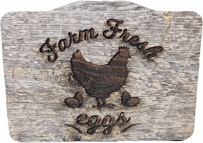 Rockin' Wood Egg Holder Tray- Countertop Stackable Egg Rack For Fresh Eggs - Made in the USA with real rustic reclaimed wood - egg sorter - wood egg tray (Single Tray)