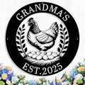 Custom Chicken Coop Metal Sign, Personalized Chicken Coop Sign for Outside, Custom Metal Hen House Farm Signs, Chickens Hen House Farmhouse Wall Art Decor