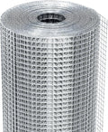 1/2 in 48 in x 100 ft Hardware Cloth, 19GA Chicken Wire Fencing, Galvanized Welded Wire Mesh Roll for Poultry Netting Cage, Chicken Coop, Silver