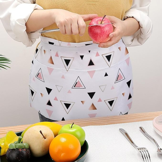 Unisex Half Waiter Waist Short Apron Waterproof Chef Works Waitress Aprons