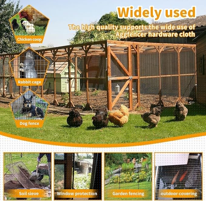 Wire Fence 24in x 50ft, 2X 3 16GA, Black PVC Coated Garden Fence for Yard Garden Border Fencing Roll Vinyl Coating Metal Wire Mesh for Yard Vegetable Plant Protection Poultry Netting