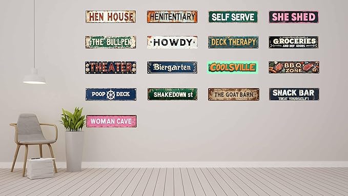 Vintage Tin The Goat Barn Sign Retro Metal Sign Suitable For Home Farm And Sheep Shed - Multi-Purpose Metal Sign For Indoor/Outdoor Use Plaque 4x16 Inch