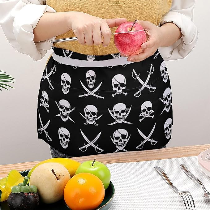 Server Waitress Waist Apron Cooking Kitchen Restaurant Aprons for Women Men