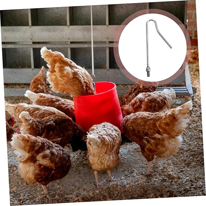 POPETPOP Heavy Duty Chicken Catcher Hook Pole Poultry Handling Tool for Farms Humane Capture and Efficient Chicken Catching