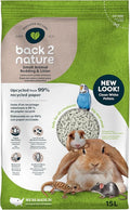 Back 2 Nature® Small Animal Bedding & Litter – Upcycled from 99% Recycled Paper | Highly Absorbent & Long Lasting Odor Control | Natural and Nontoxic | Low Dust | Easy-to-Maintain | 15L Bag
