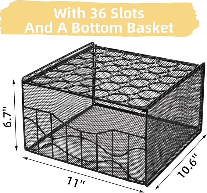 Egg Basket for Gathering, 2 Tier Large Fresh Egg Collecting Holder with Slide Tray, Holds 36 + 100 Eggs, Metal Wire Farm Eggs Storage Rack for Countertop, Chicken Duck Easter EGG, Fruit