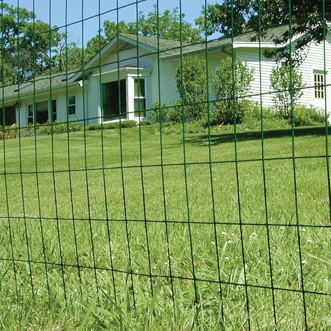 YARDGARD – 2 Inch by 3 Inch Mesh Welded Wire Fence – 24 Inches by 50 Feet – 16 Gauge Green Vinyl Coated Galvanized Steel – for Animal Enclosures | Property Protection | Garden and Rabbit Fencing