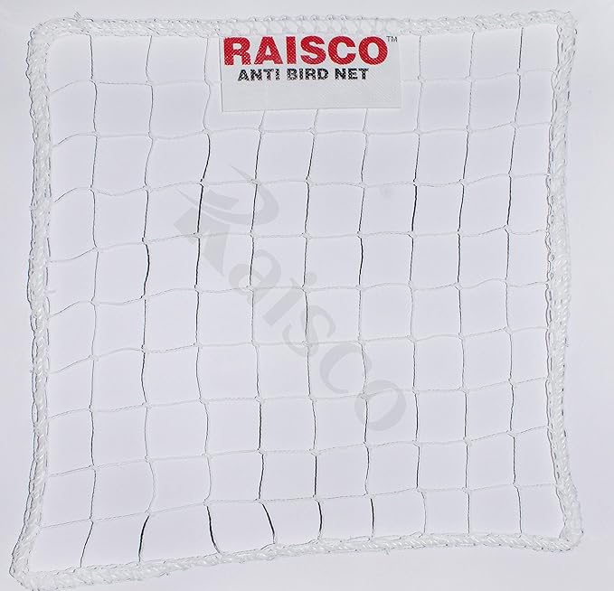 Azone 5x5 Ft Anti-Bird Net (25 Sq Ft) Nylon Bird Net with 15Pcs Plastic Cable Clips & Tying Ropes