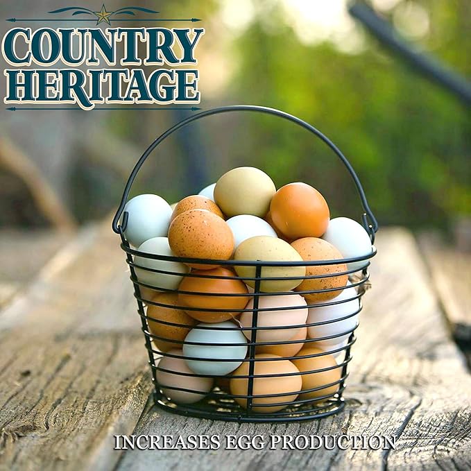 Country Heritage Hen Egg Layer Pellet 50lbs - 16% Protein Chicken Feed for Increased Egg Production & Strong Eggshells, High Protein