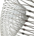 Stainless Steel Wire Rope Cable Mesh Netting, Balcony Protection Net, Garden Poultry Chicken Wire Netting, Durable Deer Fencing Net, Animal Fence (Color : 10cm, Size : 1x2m/3.3x6.6ft)