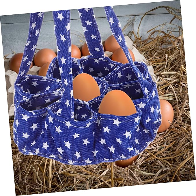 PRETYZOOM 9bags Egg Collecting Basket Chicken Egg Pouch Storage Bag Apron for Collecting Multi-pockets for Fresh
