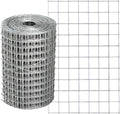 Hardware Cloth1/2 in Galvanized Wire Mesh Roll (19 GA) Chicken Wire Fence Roll for Chicken Pen/coop Fences, Screen mesh, Rabbit/Snake Fences, Poultry enclosures, Handicraft Making, etc. (4In x 10Ft)