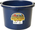 Little Giant P8NAVY Dura Flex Plastic Bucket for Livestock, 8-Quart, Navy Blue