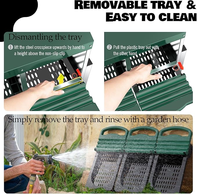 Chicken Nesting Boxes for Laying Eggs - 4 Compartment Roll Away Nesting Box for Chickens Coop with Adjustable Legs,Chicken Perch ＆ Roll Out Egg Tray,Curtains and 4 Fake Eggs Help Hen for Laying Eggs