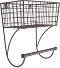 DII Rustic Farmhouse Bathroom Décor, Metal Storage, Small Towel Bar, Rustic