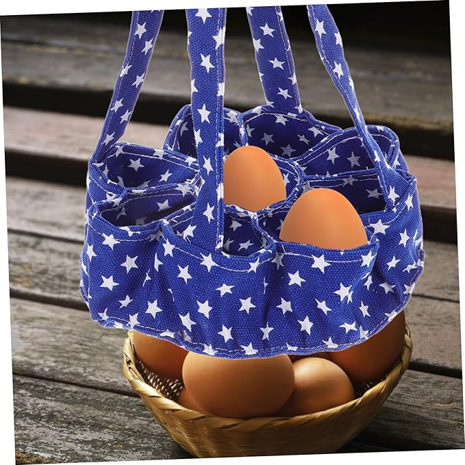 PRETYZOOM 9bags Egg Collecting Basket Chicken Egg Pouch Storage Bag Apron for Collecting Multi-pockets for Fresh