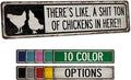 Funny Chicken Décor There's Like A Ton of Chickens in Here - Made In USA - Chicken Coop Sign Outdoor Sign Chicken Signs Metal Sign 104180017009