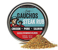 Dos Gauchos Chimichurri Steak Seasoning – Argentine Steak Rub – Keto Dry Spice Blend Marinade Mix – All Natural, Gluten-Free, Low Salt, Sugar-Free, No MSG – 2.75oz Fresh-Sealed Pouch in Reusable Tin
