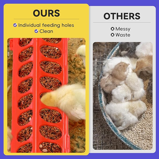 Pawaboo 5-in-1 Chicken Brooder Box for Chick Starter Kit, Includes Pet Cage Tent, Chicks Perch, Chicks Feeder, 1.1L Chick Waterer, Chicken Supplies (Brooder Set), Gray