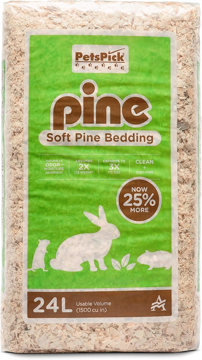 PETSPICK Pine Small Pet Bedding, 24L