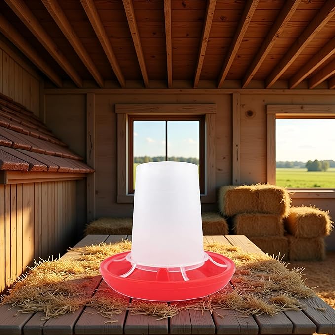 1Pc Baby Chick Feeder Waterer 0.35Lbs Chicken Feeder Chicken Waterer Small Birds Poultry Feeding Equipment Kit and Feeder Baby Chick Jar for Brooder 5.4 Ounce(ZS455)
