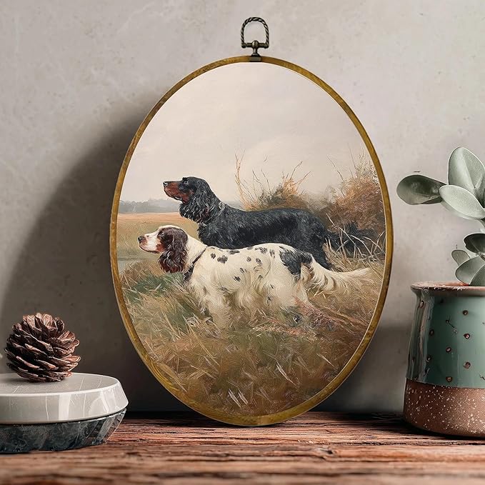Landscape Framed Wall Art – 8.6×11.4 Inches, High-Density Canvas with Pre-Installed Hook, Vintage Landscape Art, Perfect for Bedroom, Living Room, Study, and a Gift for Art Lovers