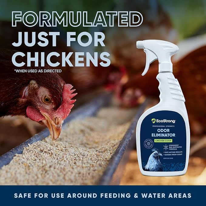 Eco Strong Coop Refresher Chicken Coop Odor Eliminator for Chickens (32 oz)