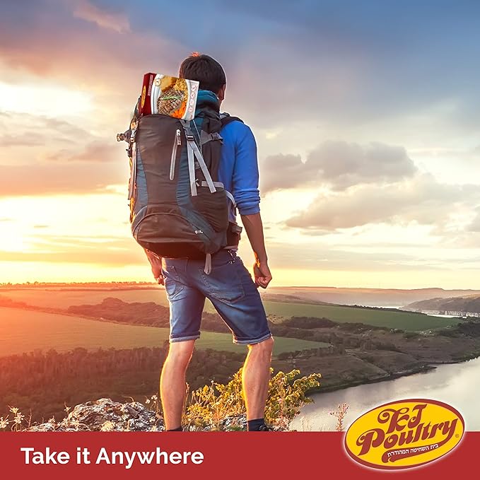 KJ Poultry Kosher Ready Meals - Beef Rib Steak & Kugel, MRE Meat Meals Ready to Eat, Shabbos Food (2 Pack) Prepared Entree Fully Cooked, Shelf Stable Microwave Dinner Travel Military Camping Survival