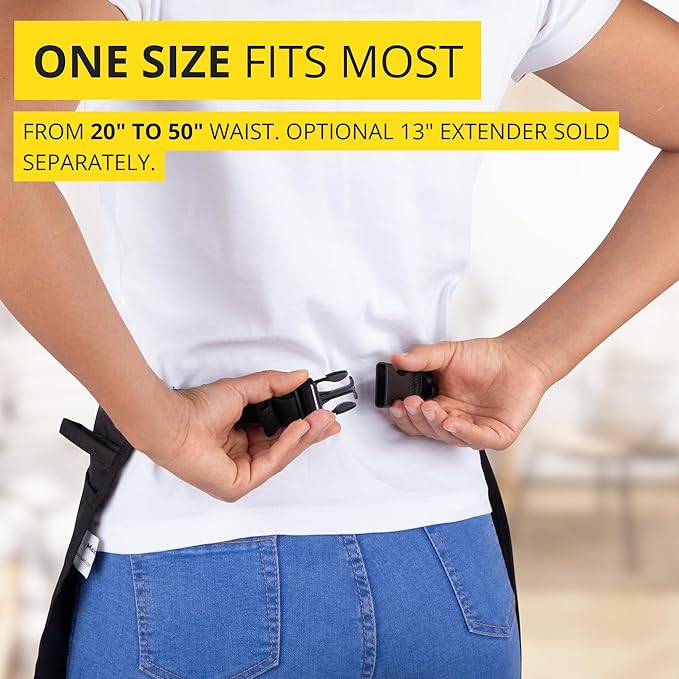 5-Pocket Waterproof Professional Cleaning Apron. Made for Pro Cleaners. Like a Cleaning Caddy Around Your Waist