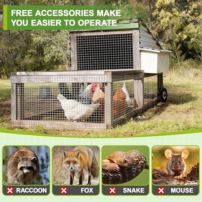 Shimeyao Chicken Coop Bottom Mesh Barrier Kit, 10 Pcs Galvanized Hardware Cloth Panels with Stakes & Zip Ties, Predator Resistant Anti Digging Wire Mesh Fence for Poultry Run Hen House Protection