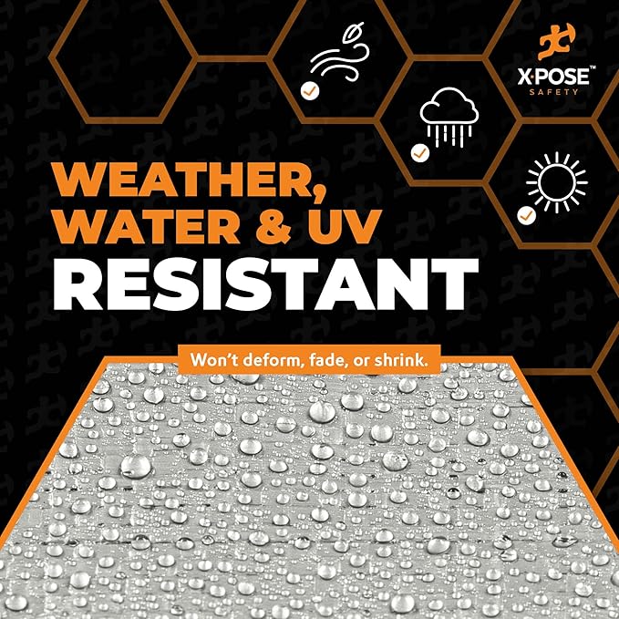 Heavy Duty Silver Poly Tarp 20' X 20' - Multipurpose Protective Cover - Durable, Waterproof, Weather Proof, Rip and Tear Resistant - Extra Thick 12 Mil Polyethylene - by Xpose Safety