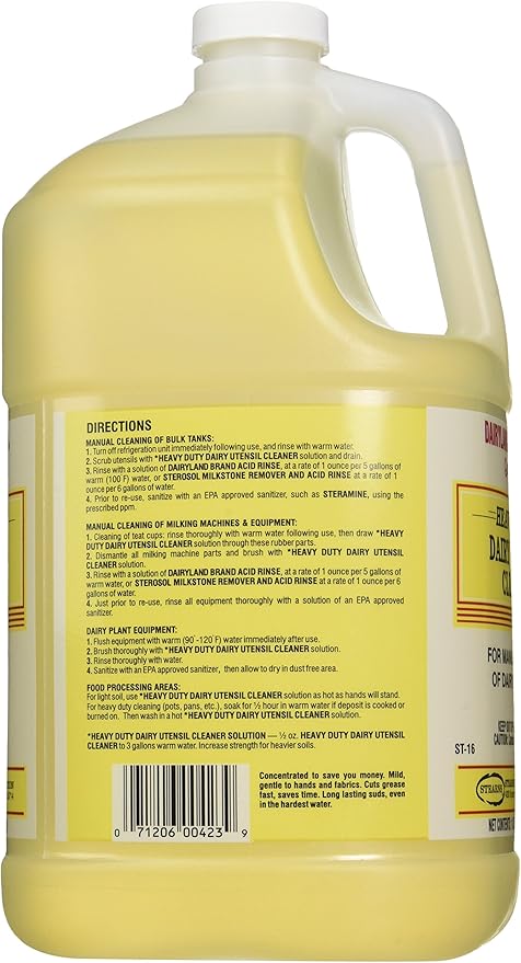 STEARNS packaging corporation st0016-db-gl10 Heavy Duty Dairy Utensil Cleaner, 1 Gallon