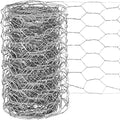 Galvanized Chicken Wire Mesh Fencing 14'' x 20', Anti-Rust Hexagonal Net for Outdoor Gardening, Protect Plants/Vegetables/Flowers/Fruits from Dogs, Rabbits, Squirrels