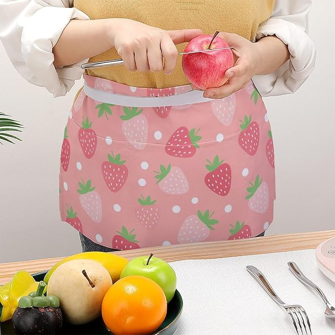 Server Waitress Waist Apron Cooking Kitchen Restaurant Aprons for Women Men