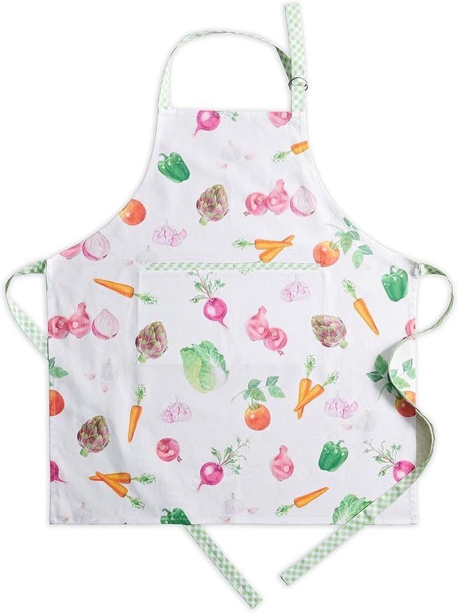 Maison d' Hermine 100% Cotton Apron for women with Pocket Kitchen Chef Apron for Men Cooking Easter Decorations