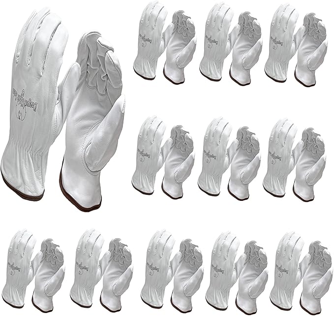 Strongarm Premium Goatskin Leather Welding & Work Gloves, for Welding, Construction, Industrial, Gardening, Mechanix, Driver