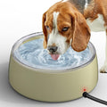 Newget 3L Heated Water Bowl, Outdoor Large Heated Dog Bowls, Outside Waterproof Heated Pet Bowl with Chew Resistant Cord, Smart Thermal Dish Provides Drinkable Water in Winter for Cat, Rabbit, Chicken
