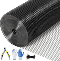 19 Gauge 1/2 Inch Hardware Cloth 72x100 Ft – Black Galvanized Steel Mesh | Chicken Wire Fence, Poultry Netting, Garden/Snake Protection & Tree Guard Rolled Fencing