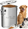 Newget 40 Lbs Stainless Steel Dog Food Storage Container, Large Airtight Pet Food Storage Bin with Lid to Keep Fresh, Metal Container with Scoop for Dog, Cat, Bird Seed, Rice, Grain & Kitchen Pantry