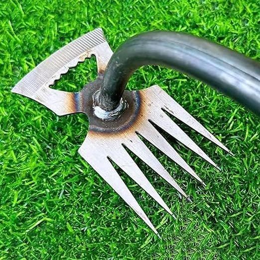 3pcs Outdoor Garden Weed Puller Tool with 5/6/11 Teeth Artifact Uprooting Weeding Tool Suitable for Backyard Farm Weeding