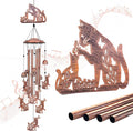 Cat Wind Chimes Outdoor Cat Gifts for Women Men Mom Gardening Birthday Gifts Metal Memorial WindChimes for Outside/Indoors, Lawn, Patio, Yard Art, Garden Decor, Yard Decorations