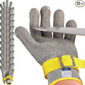 Dowellife Comfortable ANSI A9 Cut Resistant Glove Food Grade, Mesh Metal Kithcen Glove for Chef Oyster Shucking Mandoline Knife Butcher Meat Cutting