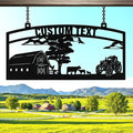Personalized Metal Farm Signs, Custom Ranch Sign, Customized Farm Metal Signs Outdoor, Custom Large Hanging Family Name Sign for Farms, Ranch, Barn, Farmhouse