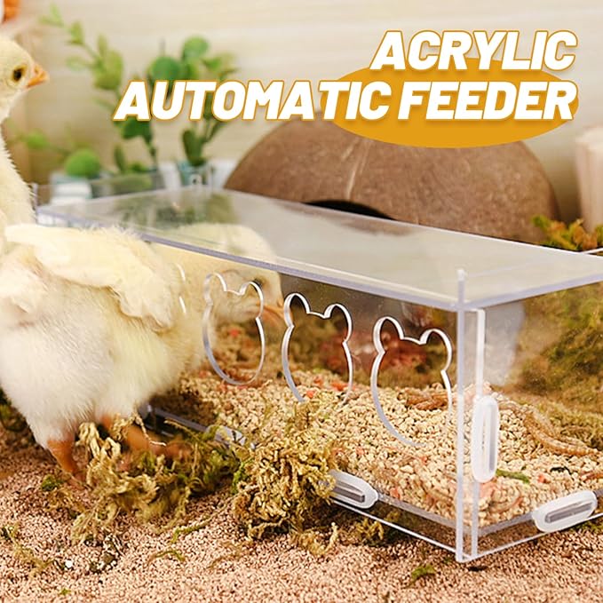 Happyyami Chickens Chicken Feeders No Waste Feeding System Poultry Feeder Automatic