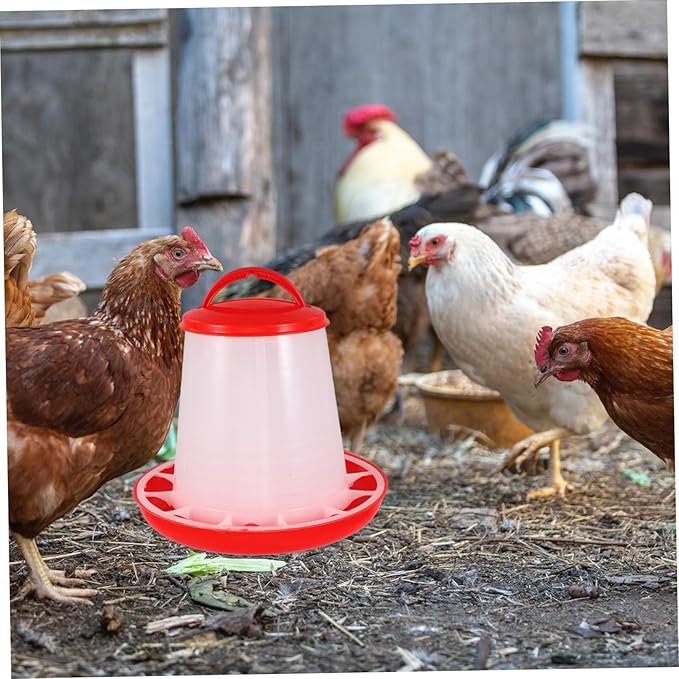 Milisten Hanging Chicken Feeder Waterer Capacity Poultry Food Container Durable Plastic Duck Chicken Feed Dispenser Efficient Feed Use Easy to Clean Versatile Coop Accessory